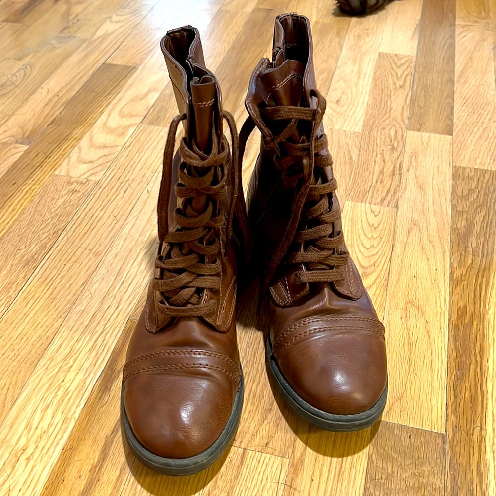 Brown Combat Boots